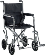 Deluxe Go-Kart Steel Transport Chair (Chrome)