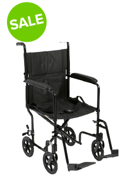 19'' Aluminum Transport Chair