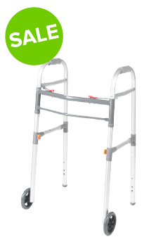 Universal (Adult/Junior) Folding Walker, Two Button