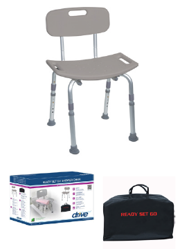 READY SET GO Deluxe Aluminum Shower Chair