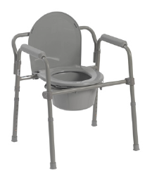 Folding Steel Commode