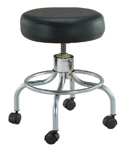 Revolving, Adjustable-Height Stool