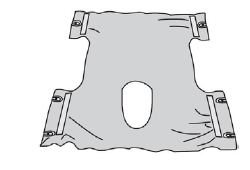 Commode Sling without Head Support